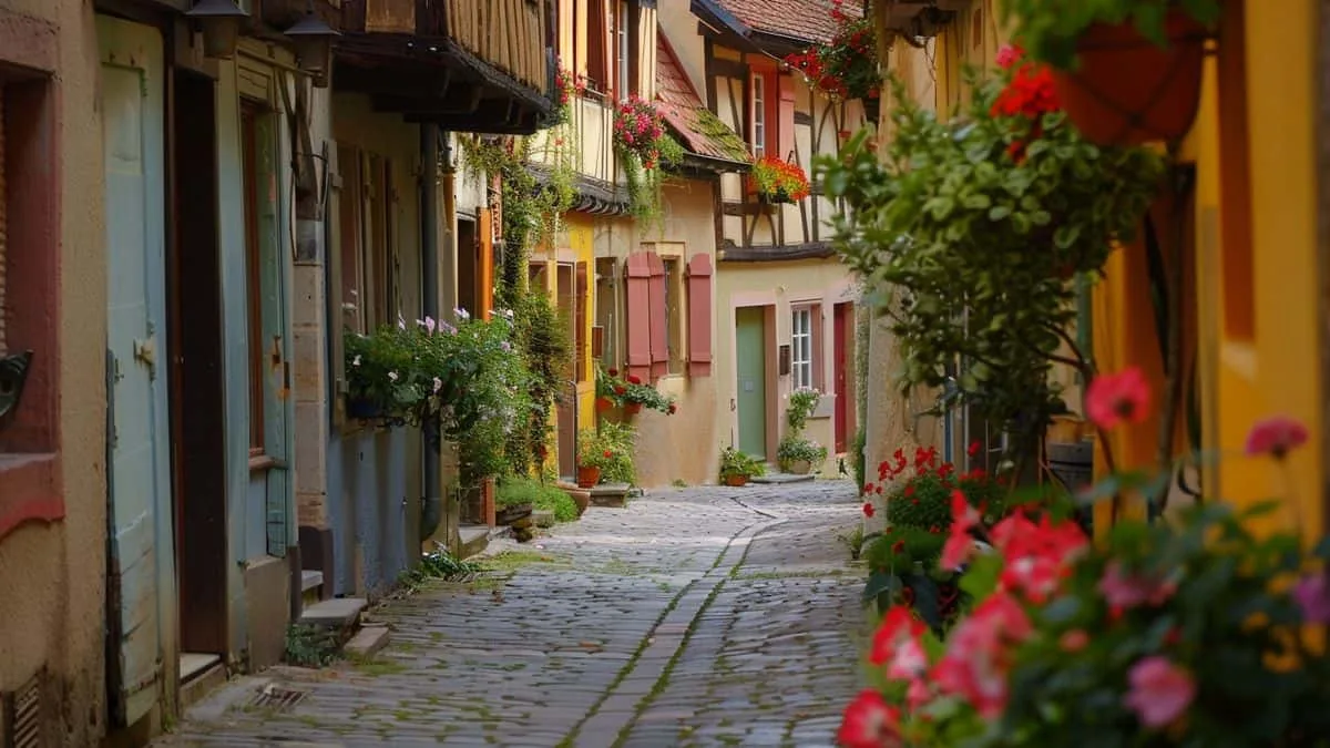 La petite ville de Turckheim en Alsace